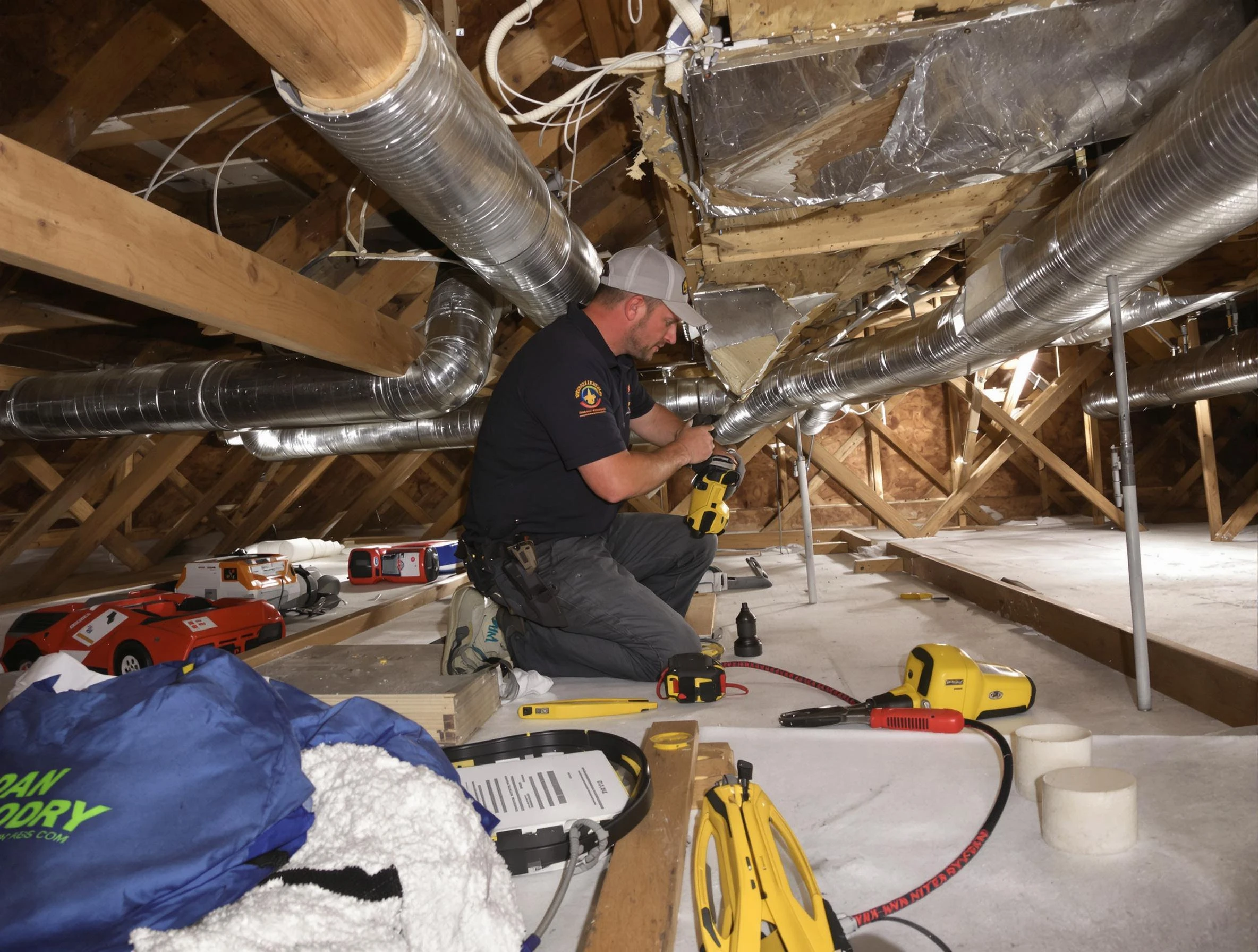 Professional air duct repair by Meadowbrook Air Duct Cleaning in Meadowbrook