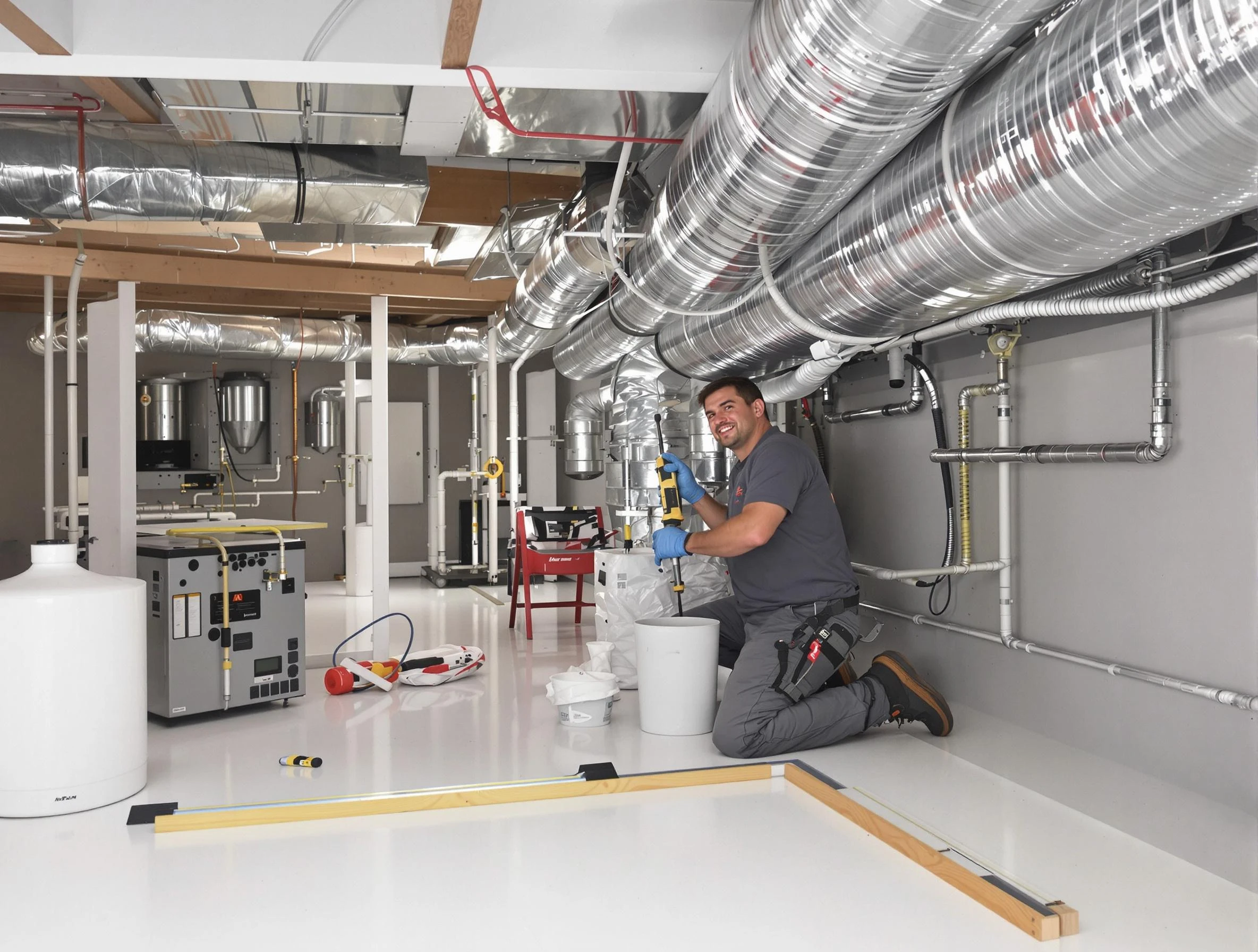 Professional duct sealing service by Meadowbrook Air Duct Cleaning in Meadowbrook
